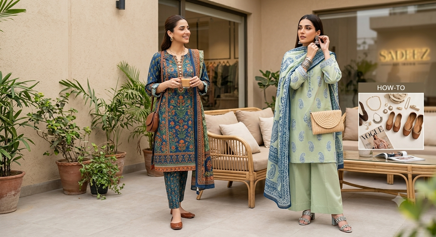 Styling Printed Lawn: How to Elevate Your Everyday Pakistani Suits