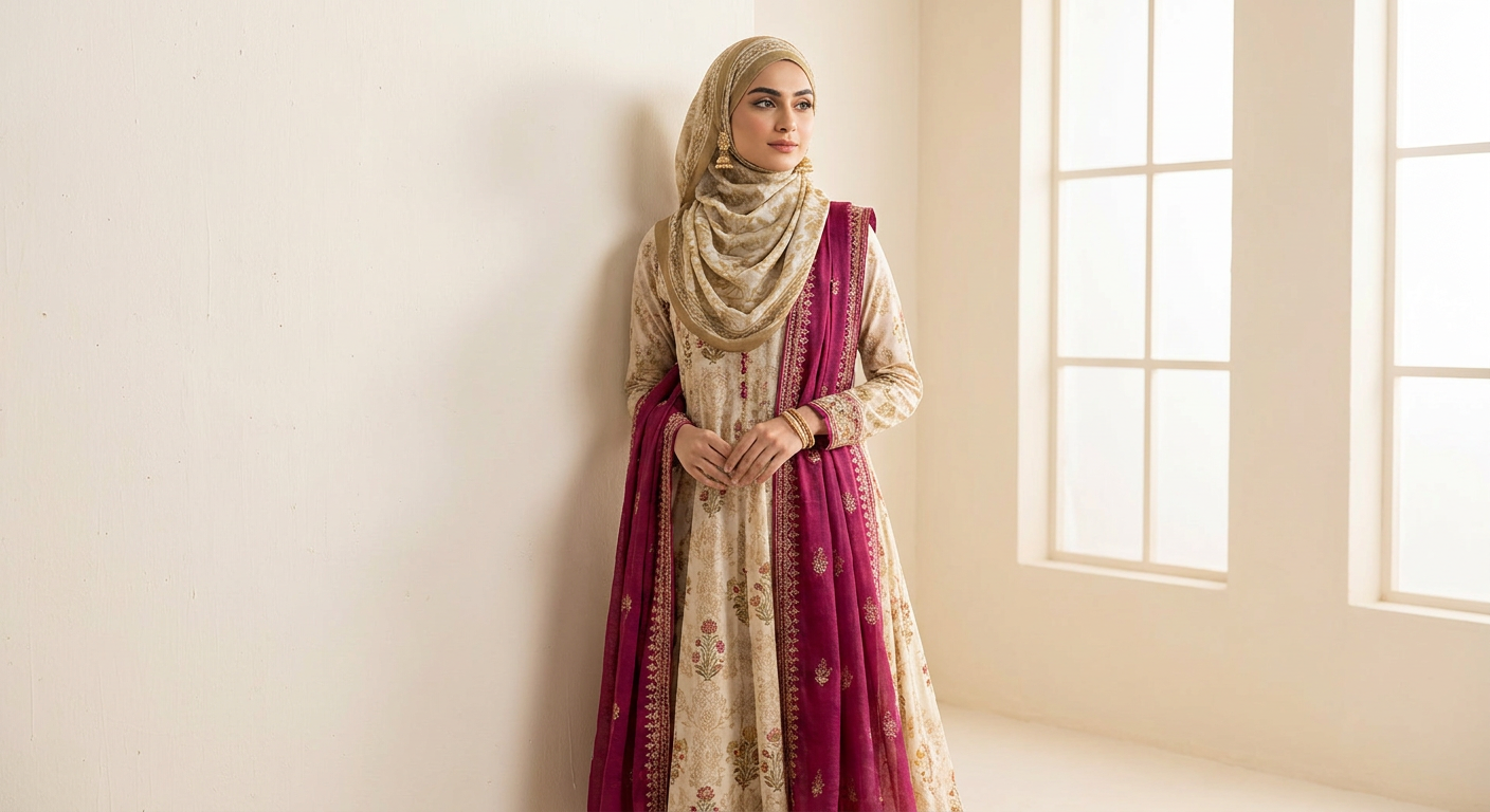 Modest Pakistani Fashion: How to Style Lawn Suits with Hijab