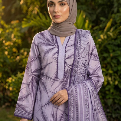 Lavendor Printed Lawn Suit – Premium Quality | Free Delivery Across Pakistan