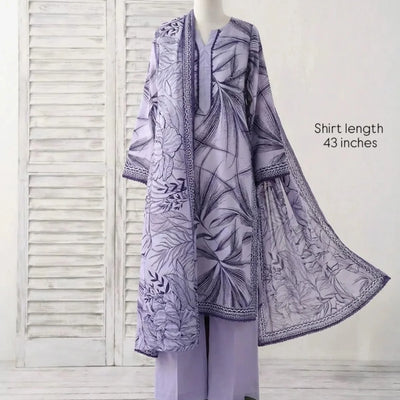 Lavendor Printed Lawn Suit – Premium Quality | Free Delivery Across Pakistan