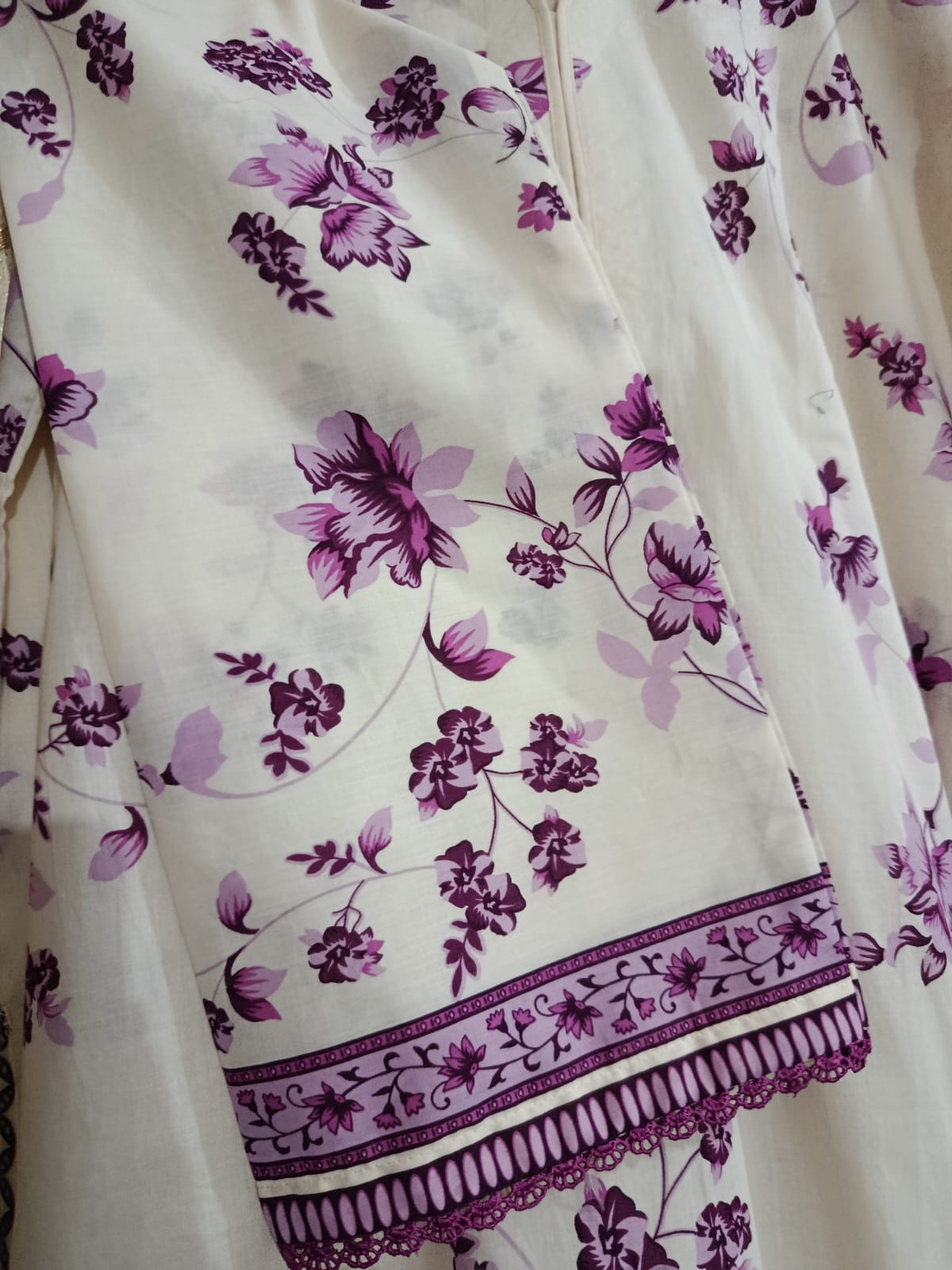 Cream Printed Lawn Suit – Premium Quality | Free Delivery Across Pakistan