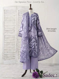 Lavender Floral Printed 3 Piece Lawn Suit for Women | Stylish Casual Wear