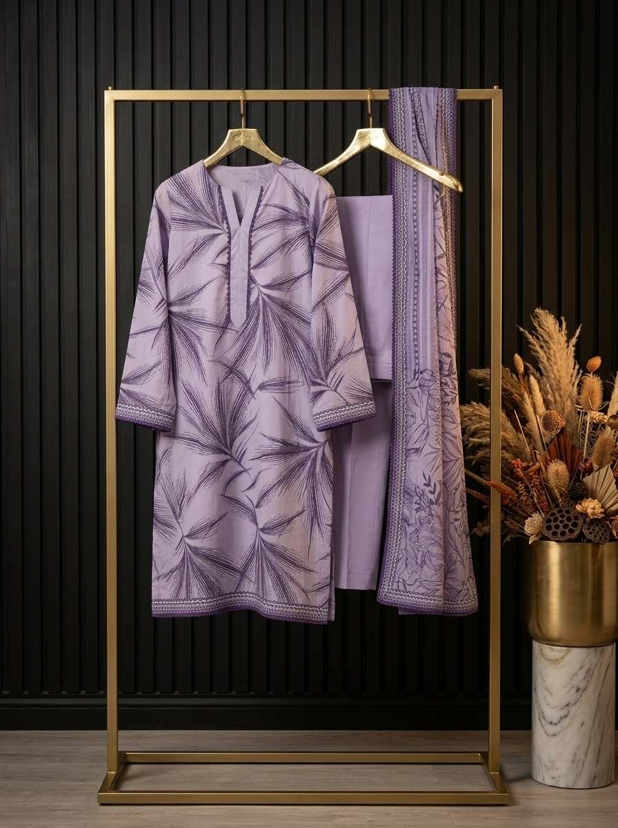 Levendor Printed Lawn Suit - Premium Quality - Image 3